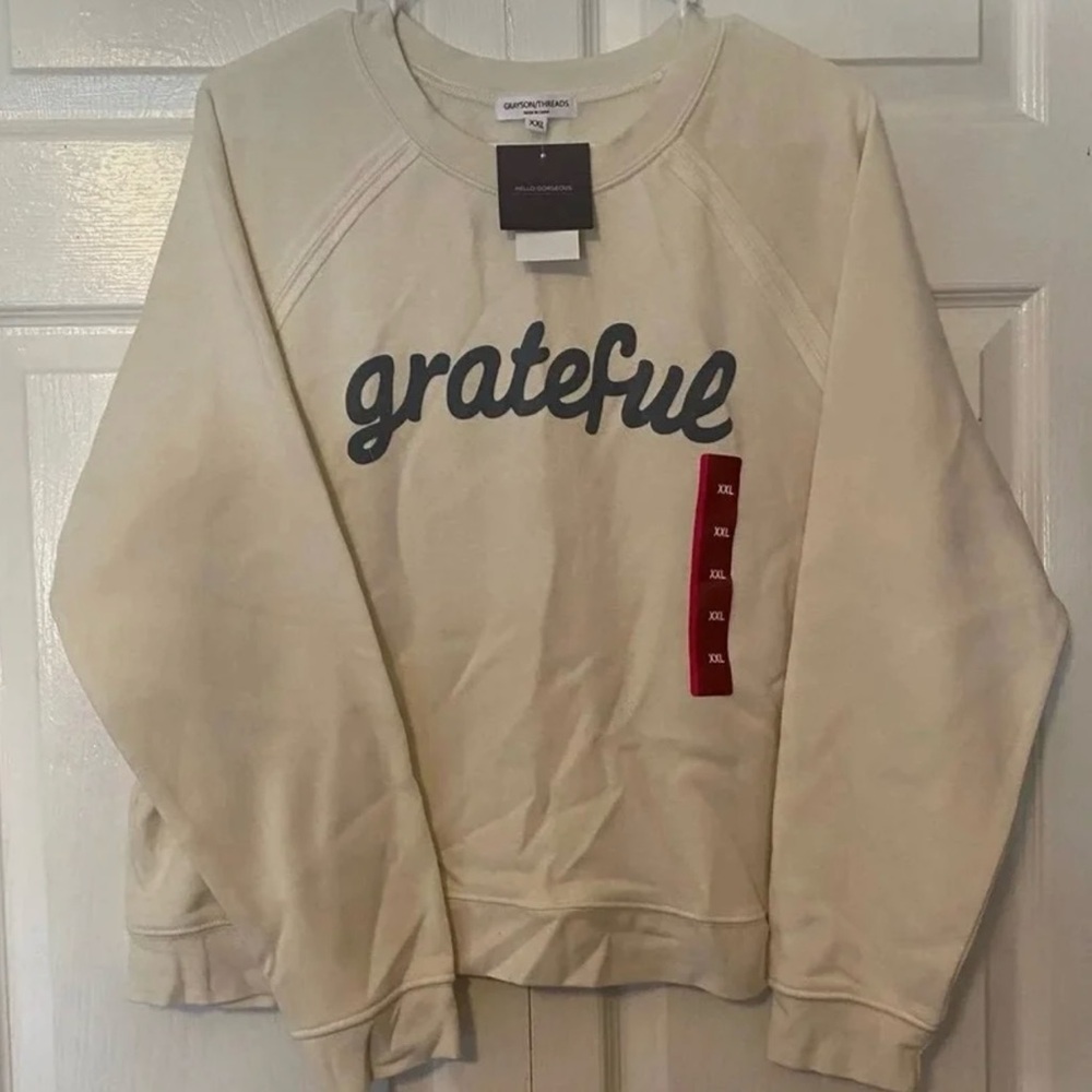 Cozy “Grateful" Pull Over Sweatshirt